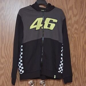 Vr46 Valentino Rossi Official Men's Black Racing Jacket Size XXL See NOTE